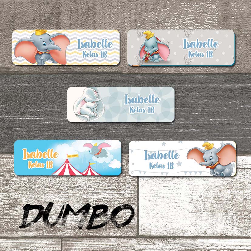 Jual STICKER LABEL NAMA KARAKTER DUMBO | Shopee Indonesia