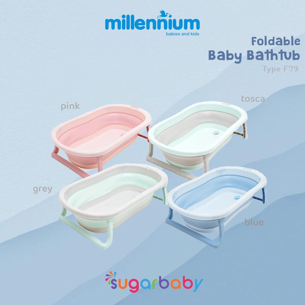 Jual Sugar Baby Foldable Baby Bathtub Dengan Sensor Panas F76&F79 / Bak ...