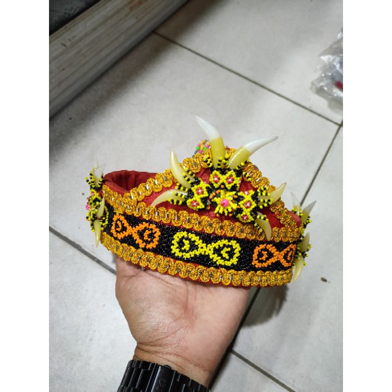 Jual Big Sale Topi Dayak Upacara Adat Topi Khas Dayak Kalimantan Motif