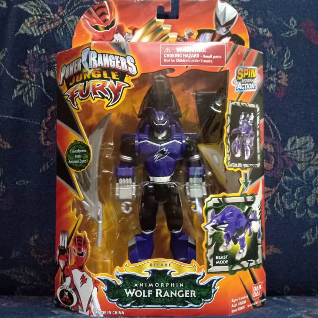 Jual Bandai Power Rangers Jungle Fury Animorphin Wolf Ranger Transforms ...