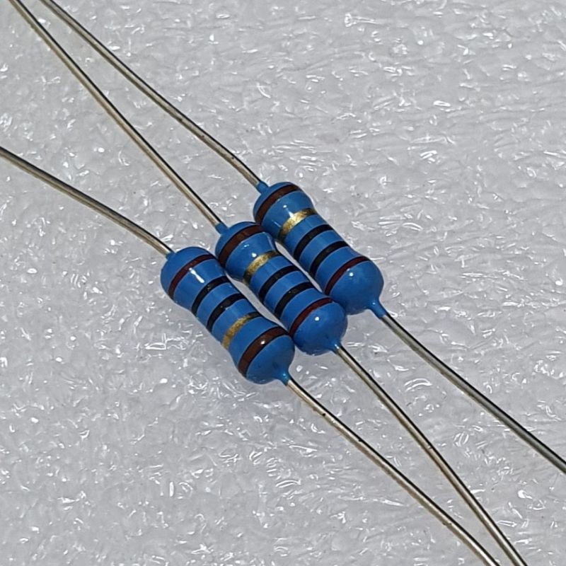 thumbnail image 2 of 50/100pcs 0.5W Metal Film Resistors ±1% – 1.8 Ohm To 1M Ohm Assortment 2 of 3