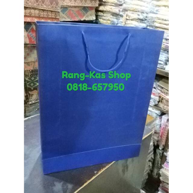 Jual Paper Bag BIRU Dongker Buku Mewah Tebal | Shopee Indonesia