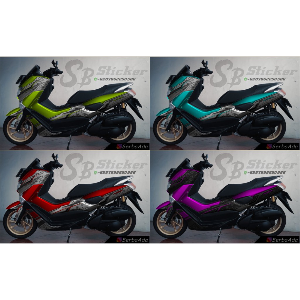 Jual decal nmax / sticker nmax all semua gambar bebas riques motif baca ...
