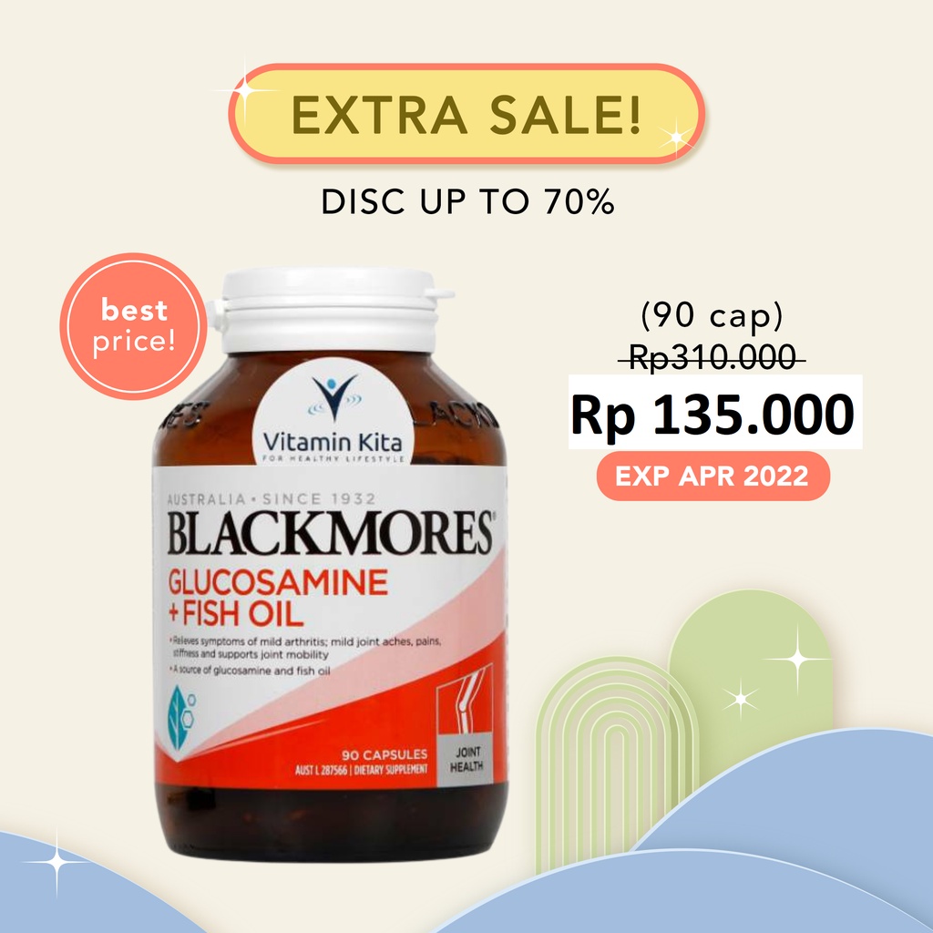 Jual Blackmores Glucosamine + Fish Oil (90 Caps) Shopee Indonesia