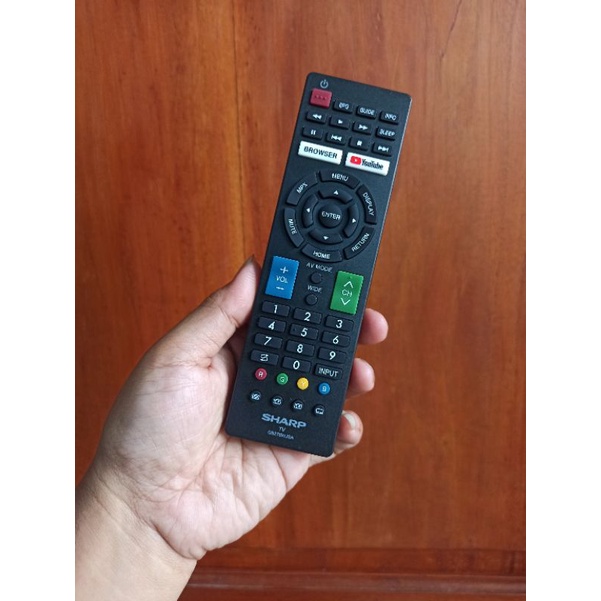Jual Remot LED TV sharp Aquos Easy Smart GB275WJSA Original Shopee