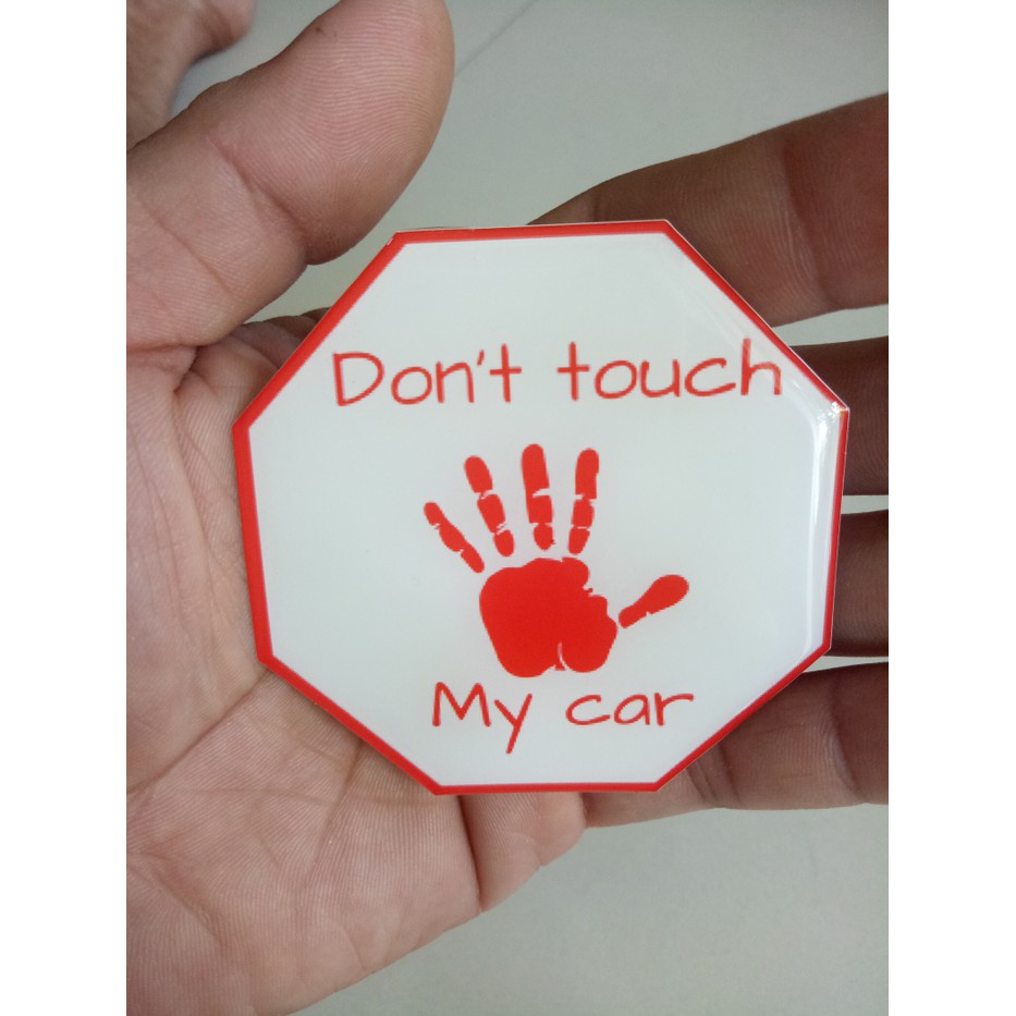 Jual Stiker Dont Touch My Car Shopee Indonesia