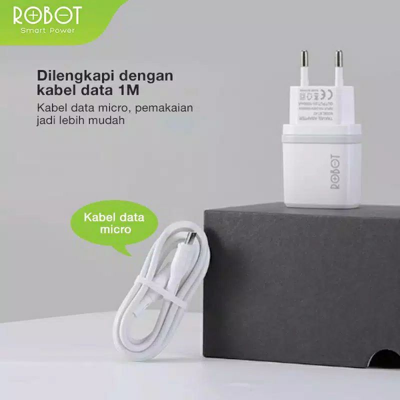 Jual Charger ROBOT RT-K7 Quick charge 5V/1A | Shopee Indonesia