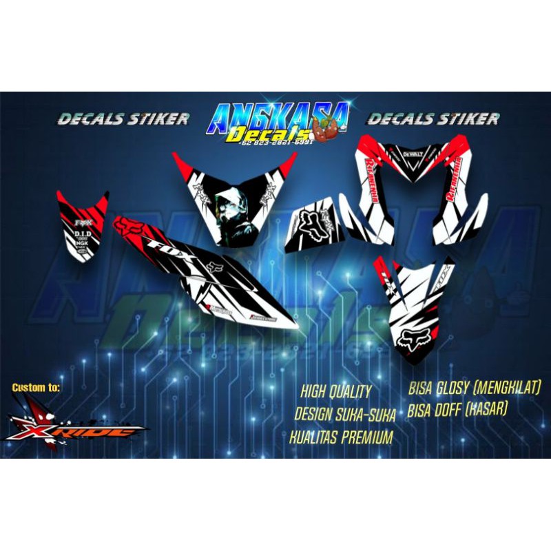 Jual Decal sticker stiker X-Ride costum | Shopee Indonesia