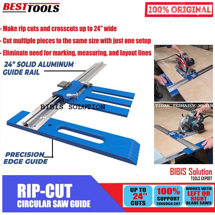 Jual RipCut Circular Saw Guide Frame Saw Guide Fence cutting straight