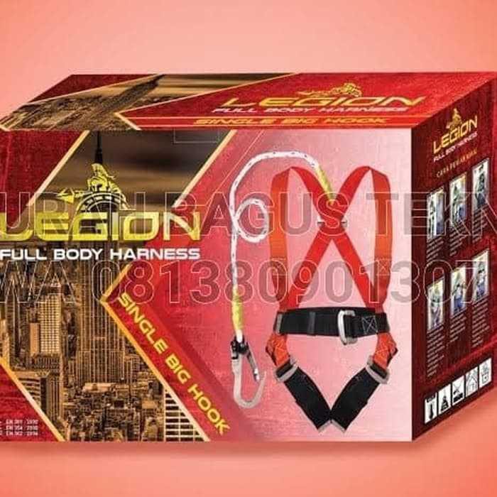 Jual FULL BODY HARNESS DOUBLE BIG HOOK / SAFETY BELT DOUBLE HOOK