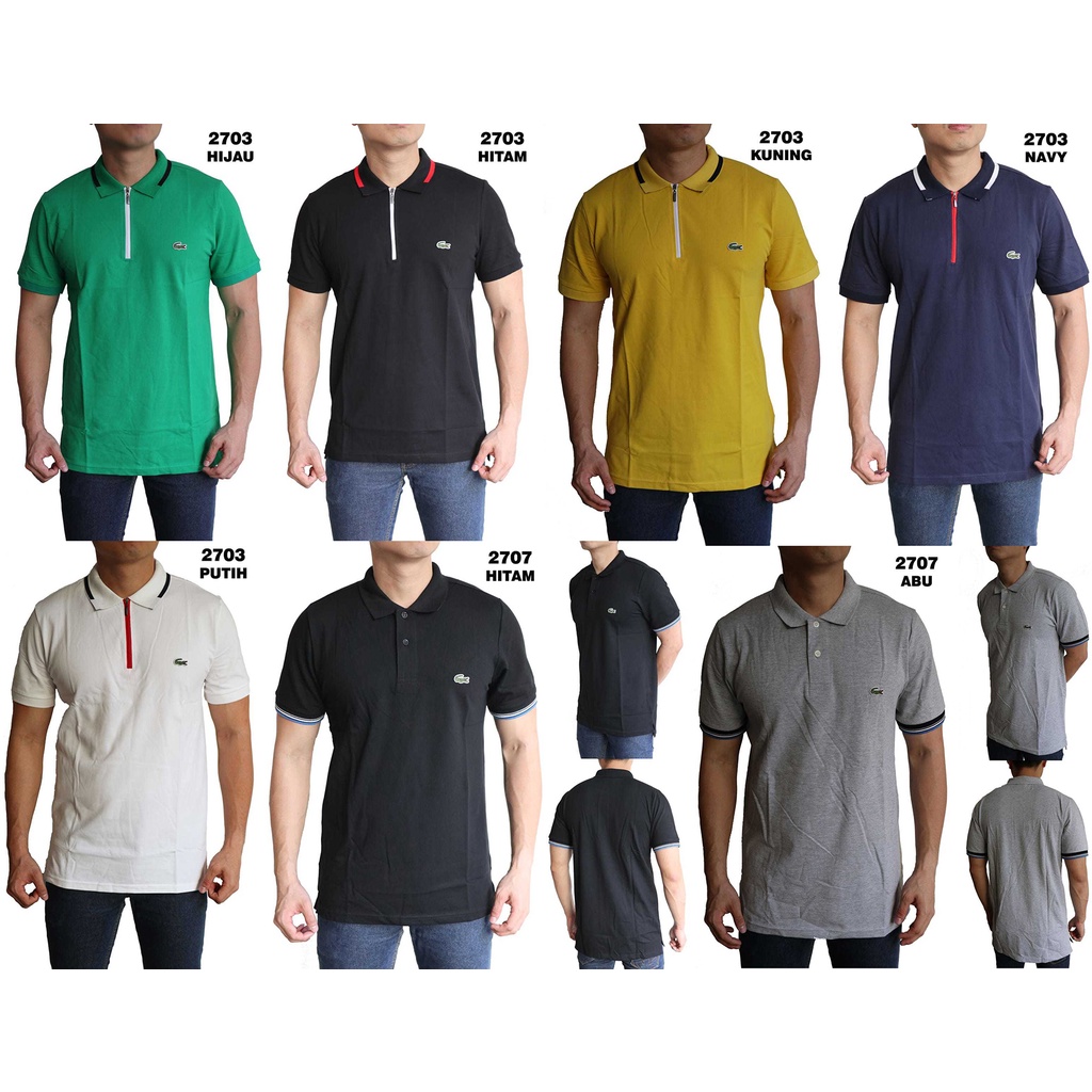 Jual Polo Shirt Lacoste Pria Pakaian Berkera Polos Kaos Baju Berkerah Dewasa Impor Branded Murah Cowok Shopee Indonesia