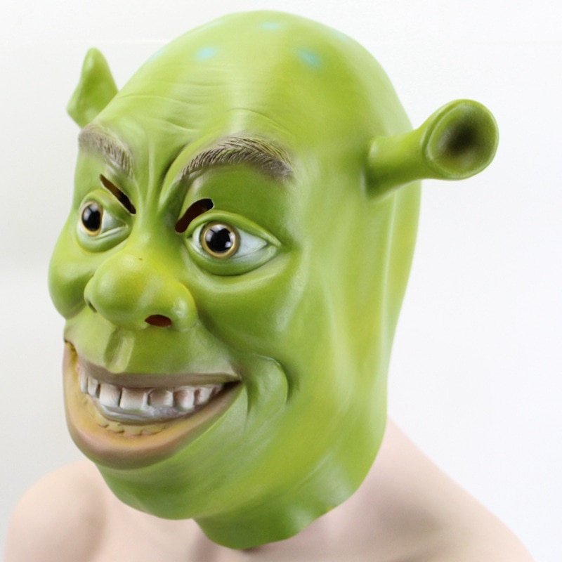 Jual PREORDER Green Shrek Latex Masks Movie Cosplay Prop Adult Animal ...