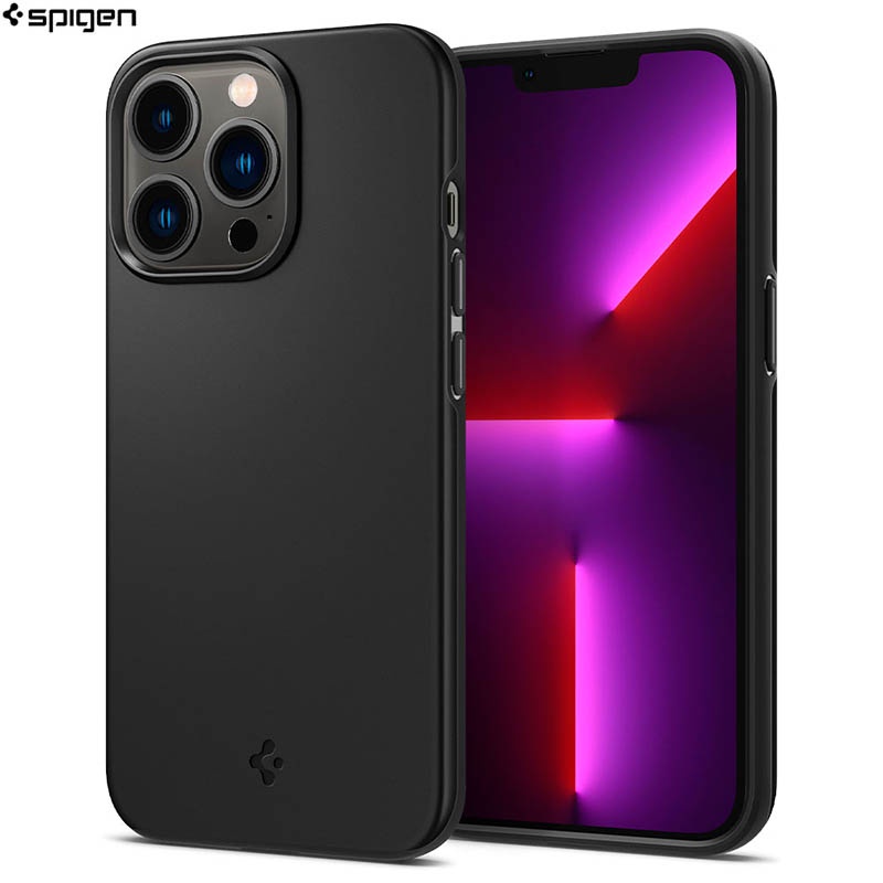 Jual Spigen Thin Fit Case iPhone 13 Pro 6.1 Hard Casing Black Slim