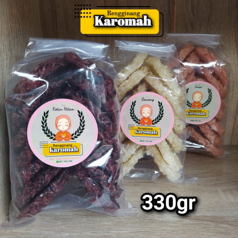 Jual Ranginang Rengginang Mentah 330gram Karomah Khas Bandung Makanan Tradisional Aneka Varian 0575