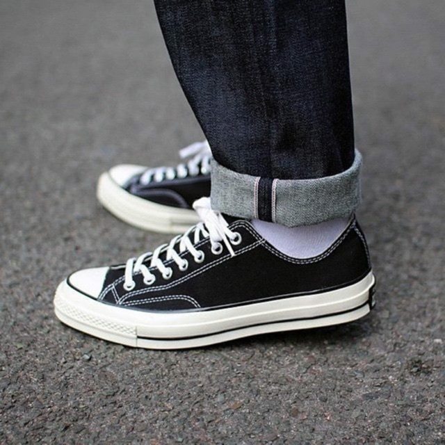 Converse 70s outlet low black white