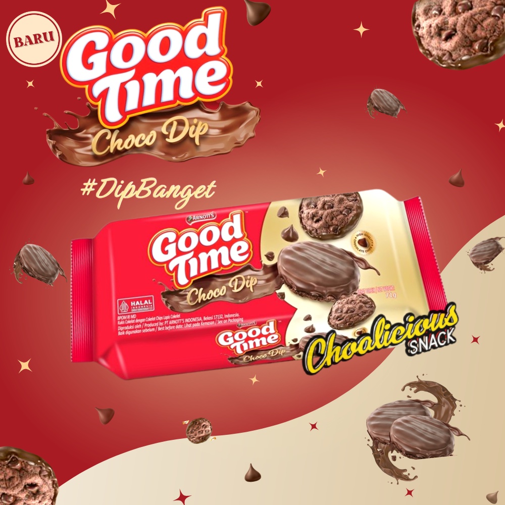 Jual Good Time Choco Dip Chocochips Cookies Biskuit Gram Shopee Indonesia