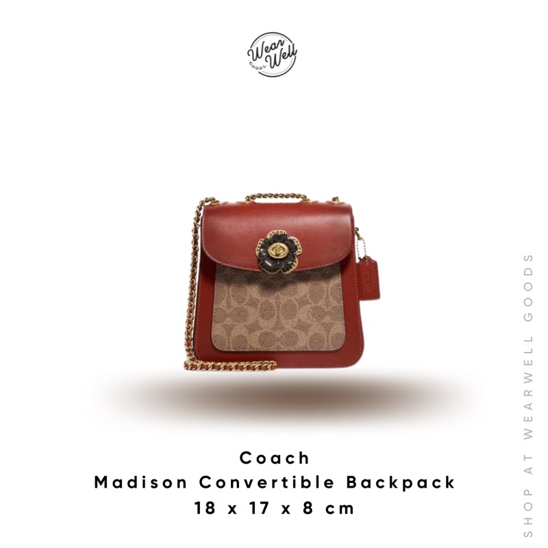 Coach madison convertible backpack hot sale