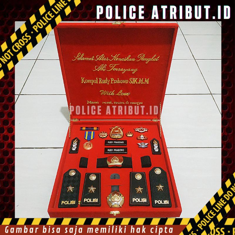 Jual Pangkat KOMPOL Exclusive PDH PDU Set Box Custom Terbaru ...