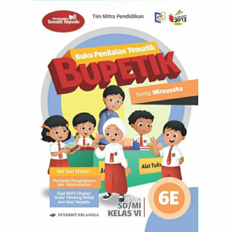 Jual Buku Bupetik 6A 6B 6C 6D 6E 6F 6G 6H 6I Kelas 6 SD K13 Revisi ...