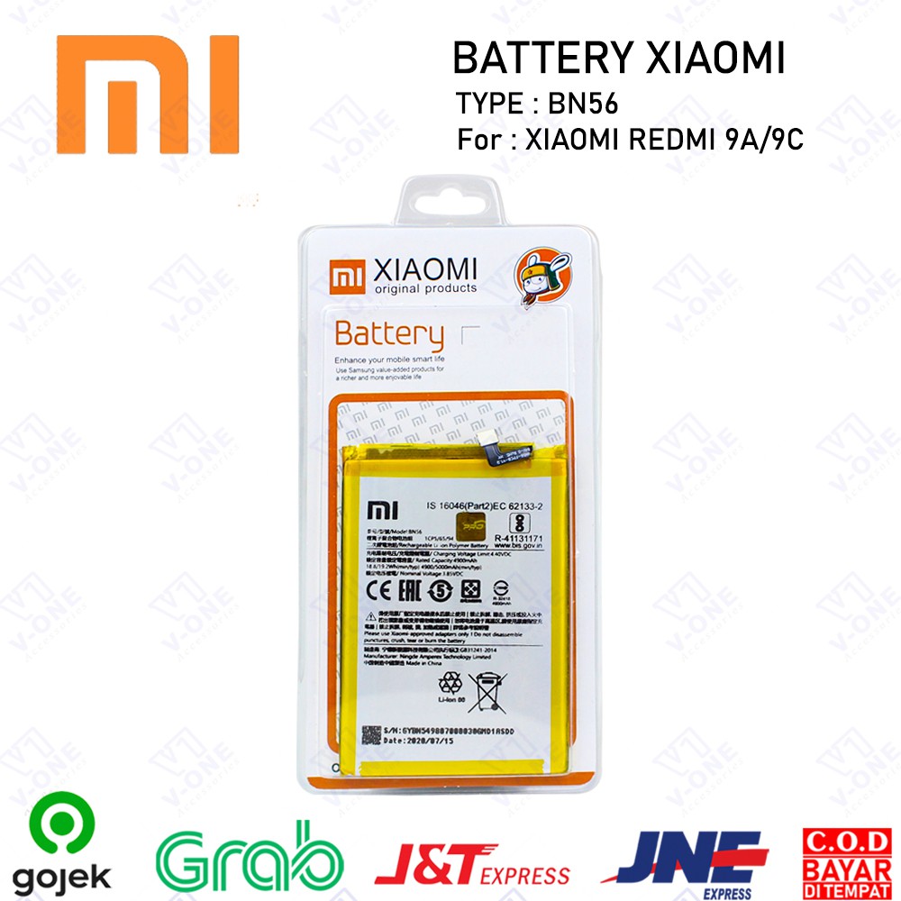 Jual Batrei Battery Bn56 Xiaomi Redmi 9a 9c Original 99 4900mah Oppcpp Shopee Indonesia 3490