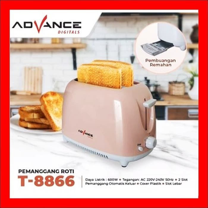 Jual Advance pemanggang roti elektrik advance toaster listrik T 8866 ...