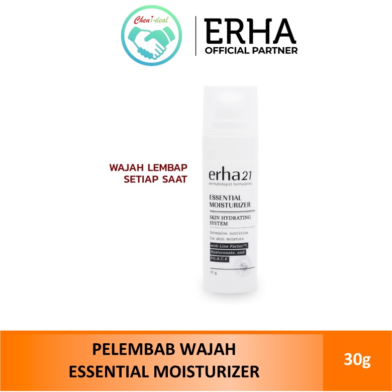 Jual ERHA Essential Moisturizer 30g Pelembab Wajah Anti Penuaan Untuk