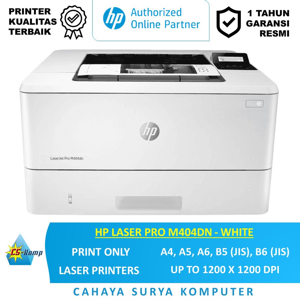 Jual HP LASER PRO M404DN Print Only 1200 x 1200 dpi A4, A5, A6