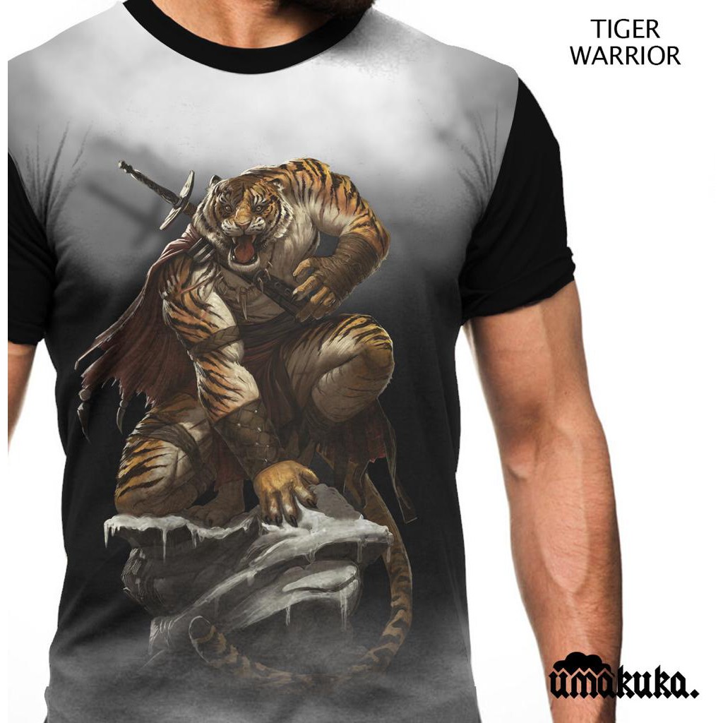Jual COD baju kaos tshirt binatang harimau macan singa tiger wario 3d ...