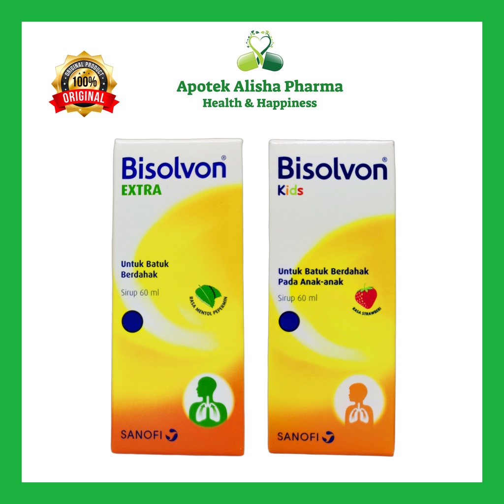 Jual Bisolvon Extra / Kids Sirup 60ml / Tablet Per Strip - Bisolfon ...