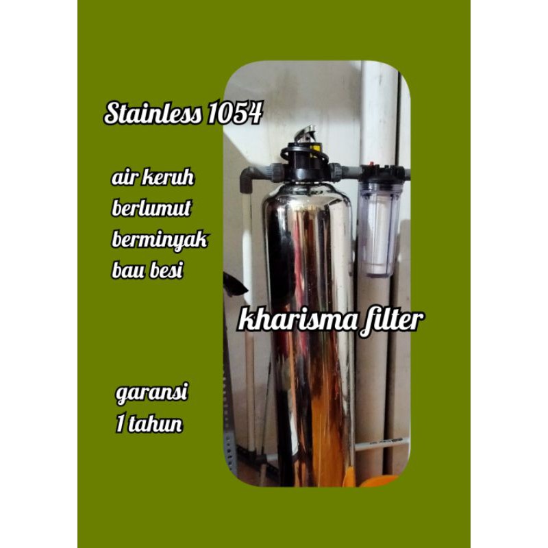 Jual Filter air PDAM, Stainles 1054 untuk air bau,keruh. Shopee Indonesia