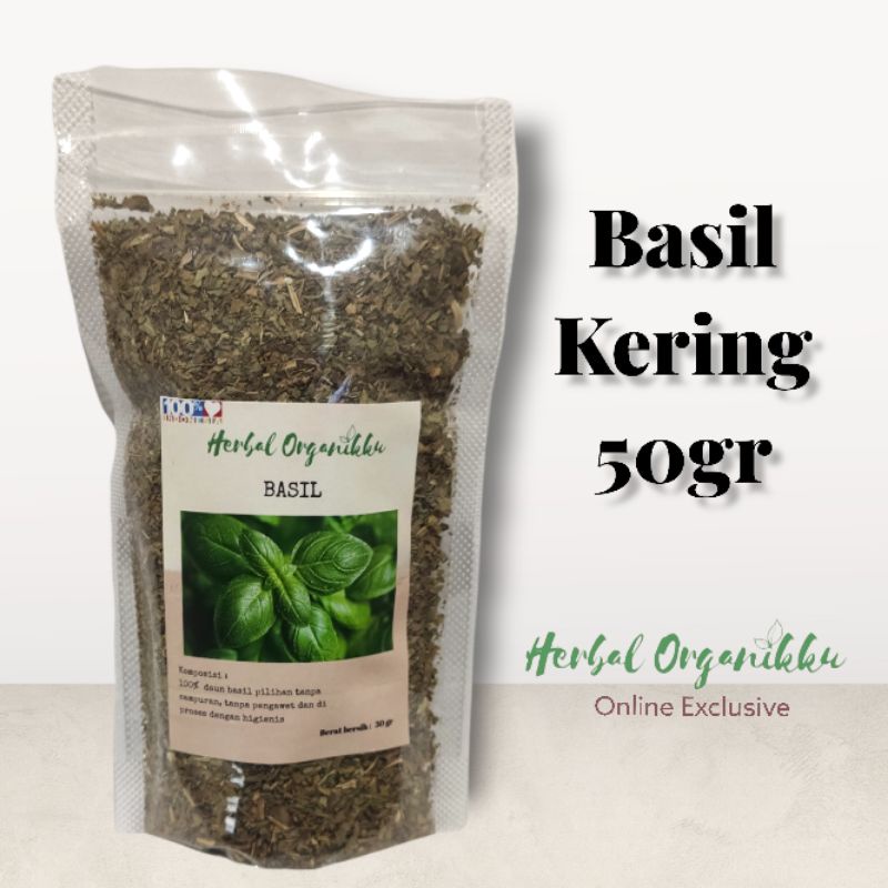 Jual Basil Kering Daun Basil Kering Dried Basil 50gr Shopee