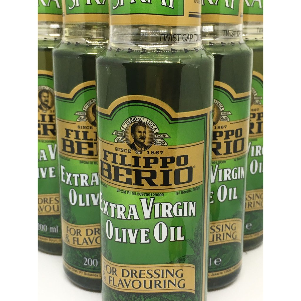 Jual Filippo Berio Extra Virgin Olive Oil Spray 200ml Shopee Indonesia