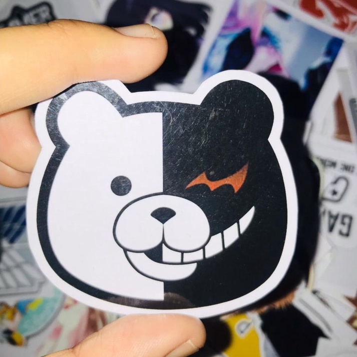 Jual Stiker Monokuma Logo Danganronpa Anime Manga Karakter Sticker ...