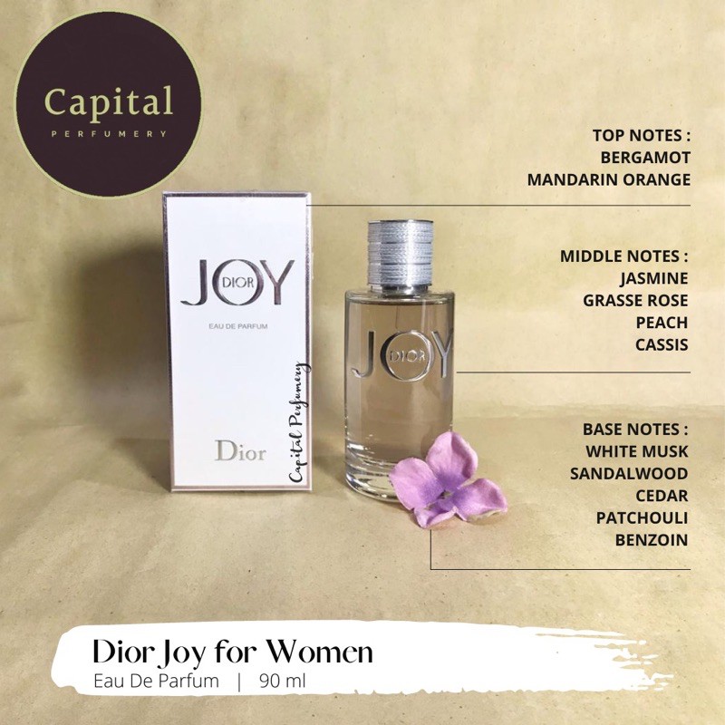 Joy by dior clearance notes