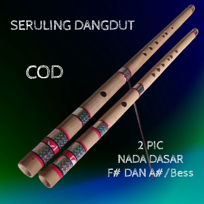 Jual SERULING DANGDUT BAMBU 2 PIC NADA DASAR F# dan A# / bes | Shopee ...
