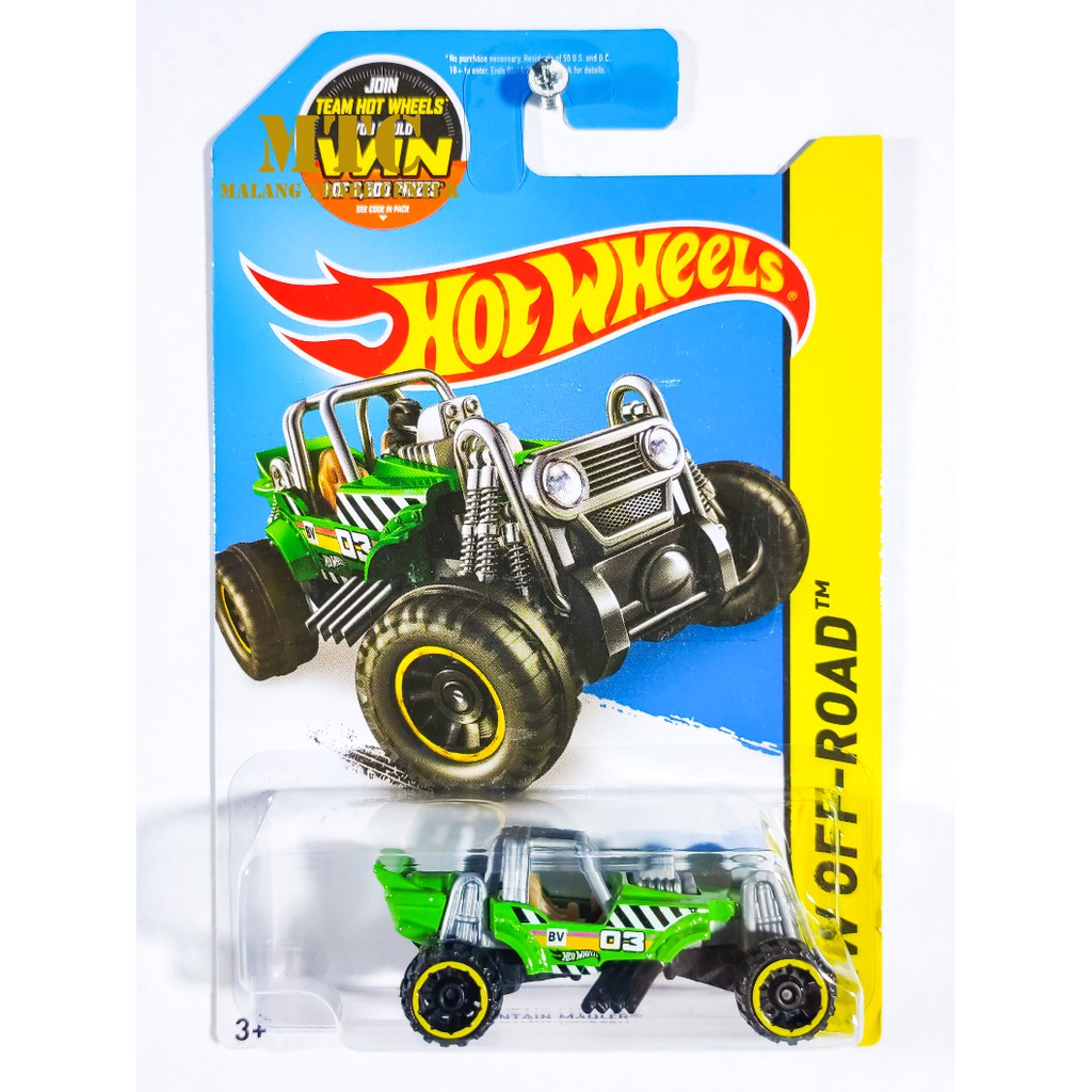 2014 i Hot Wheels MOUNTAIN MAULER #103 ☆Red w/Blue; 14☆HW Off-Road☆Case E | UK