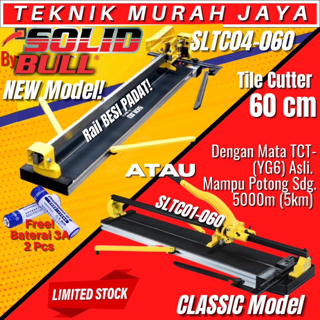 Jual SOLID Manual Tile Cutter 24" LASER 60 CM Alat Potong Keramik ...