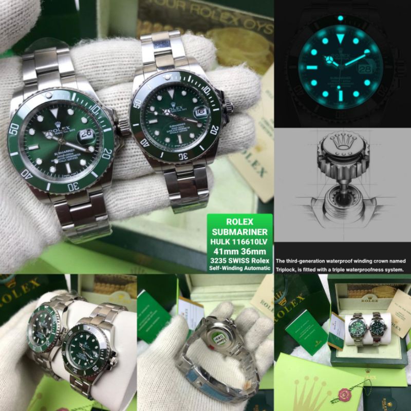 Rolex submariner hulk on sale harga