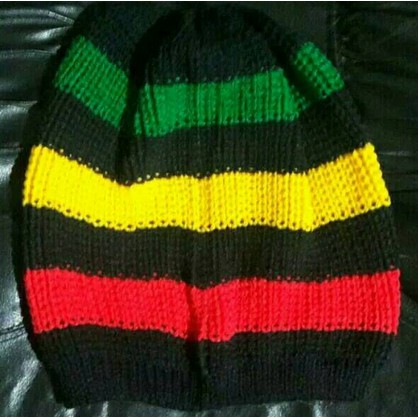 Jual Kupluk besar rasta beani hat warna warni kupluk reggae kupluk ...