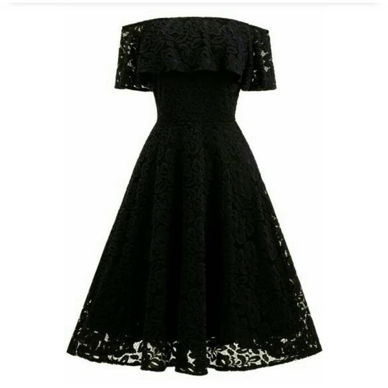 Jual Prita Midi Dress Brukat Party Dress Dress