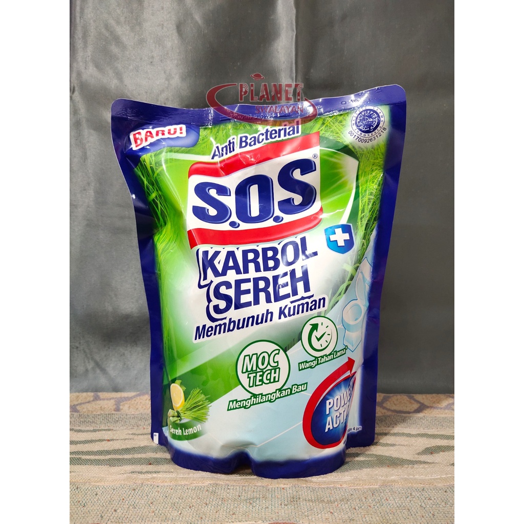 Jual SOS ANTI BACTERIAL KARBOL SEREH Shopee Indonesia