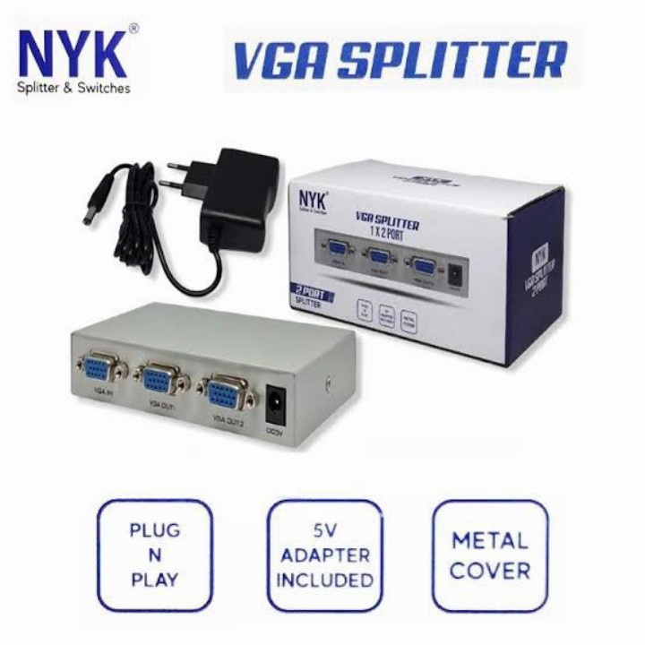 Jual VGA Splitter 2 Port - Splitter VGA 2 Port - VGA Spliter 2 port ...