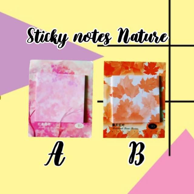 Jual Sticky notes/post it Nature | Shopee Indonesia