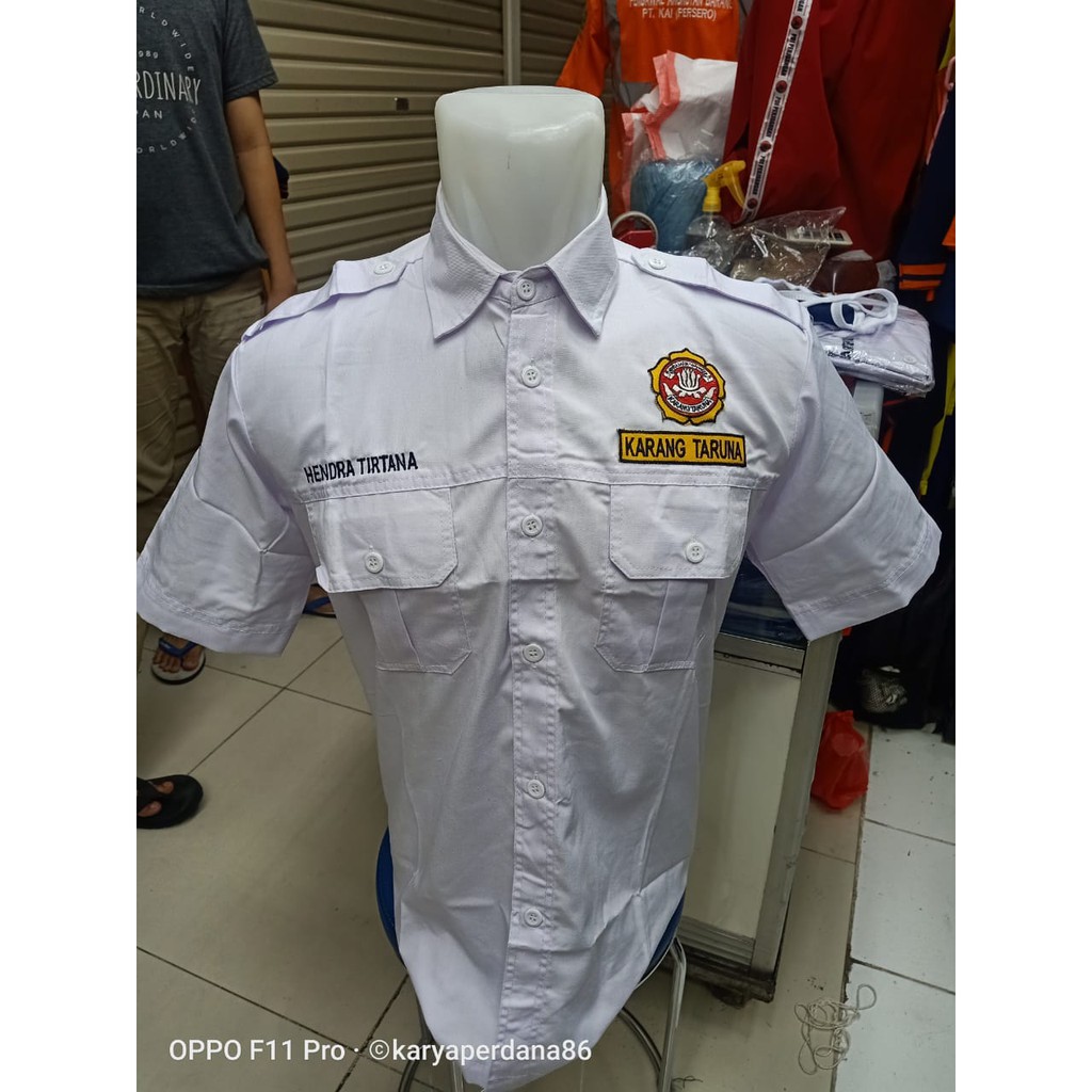 Jual Kemeja Karang Taruna Putih Pendek K2 Shopee Indonesia 3809