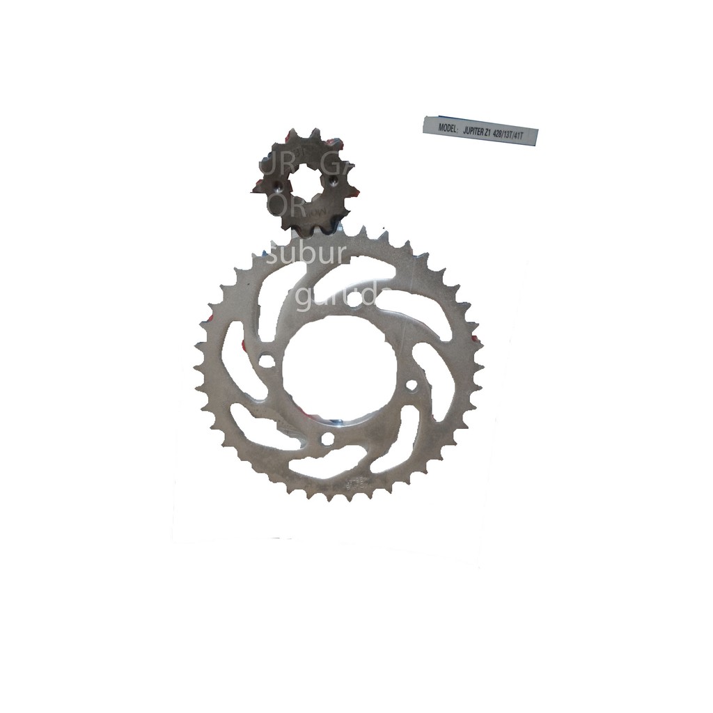 Jual GEAR JUPITER Z1 NEW SET DEPAN DAN BELAKANG 13 41 UNTUK RANTAI 428