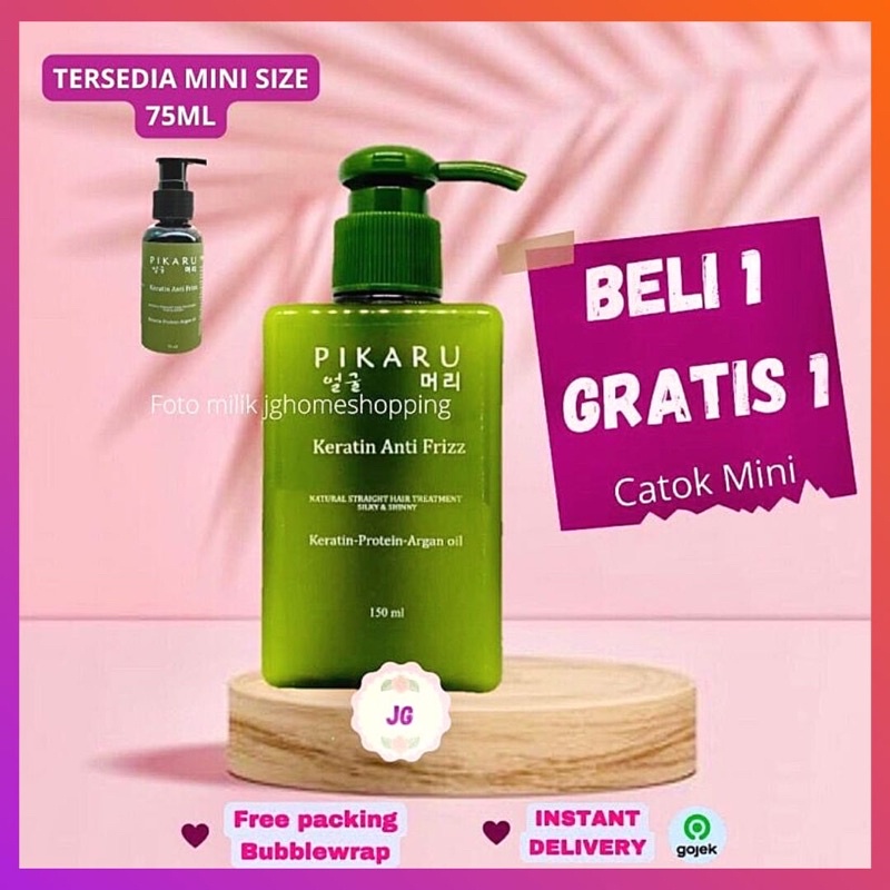 Jual Pikaru Keratin Rambut Anti Frizz Keratin Hair Treatment 150ml ...