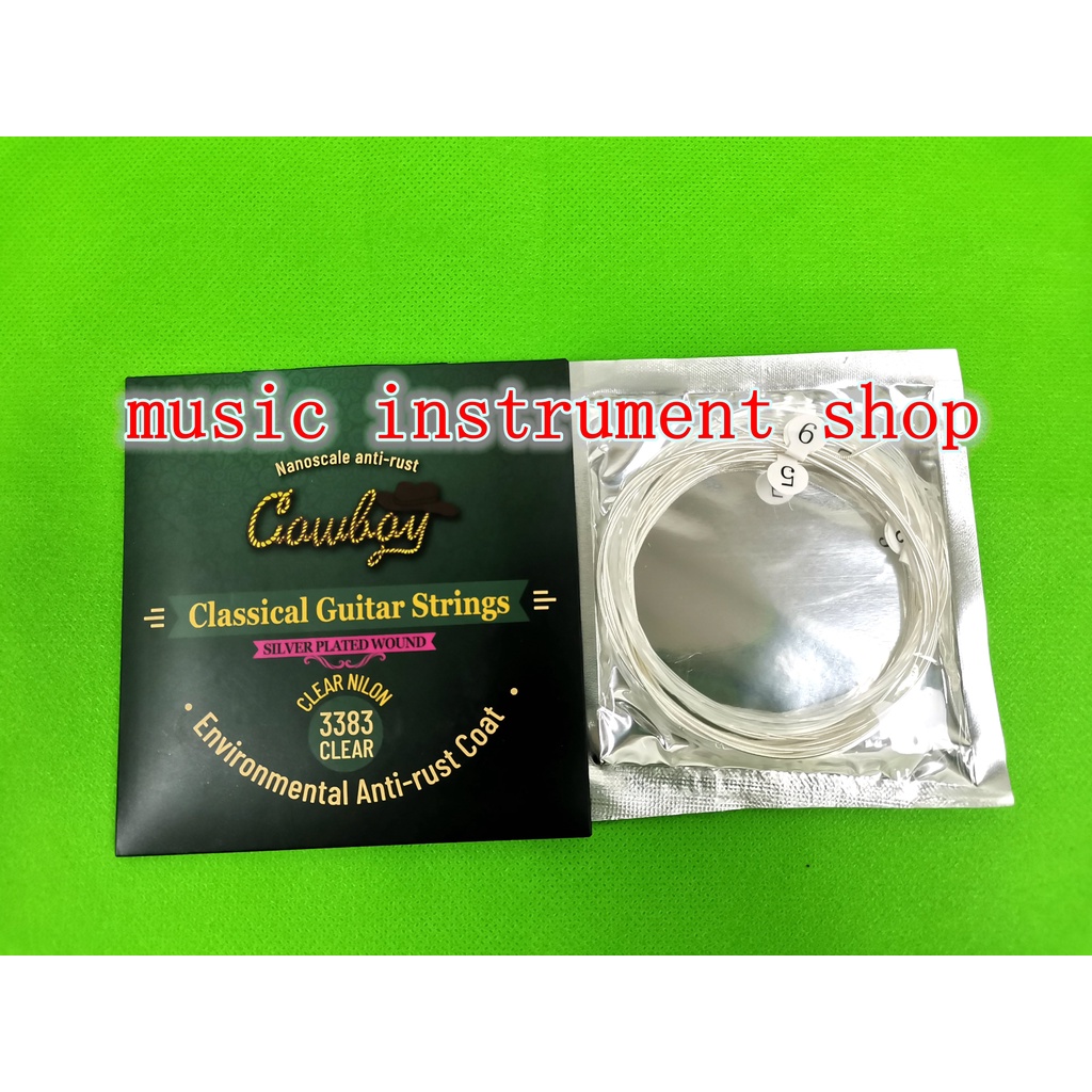 Jual senar Cowboy 3383 clear classical guitar strings 028-043 senar ...