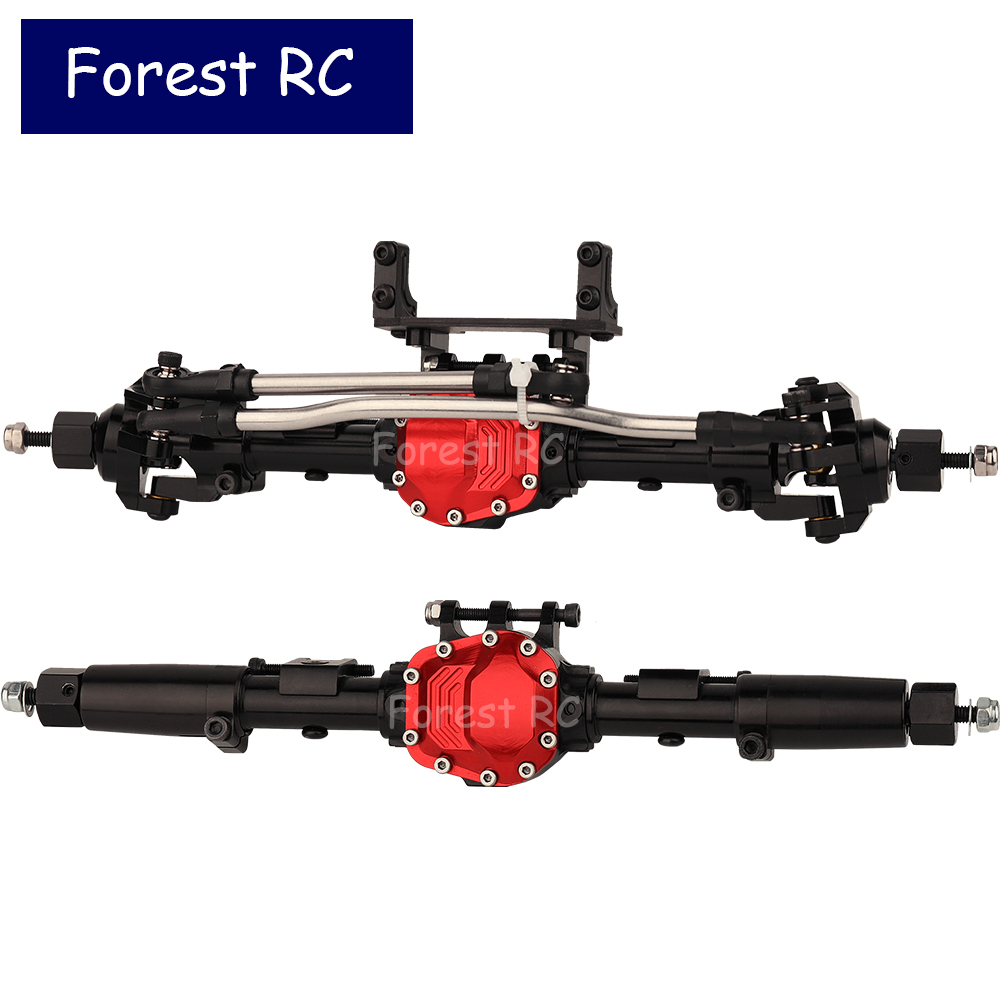 AXSPEED Front & Rear Diff Axle Set – 1:10 RC Crawler, Axial SCX10 II (90046, 90047, 90027), Black