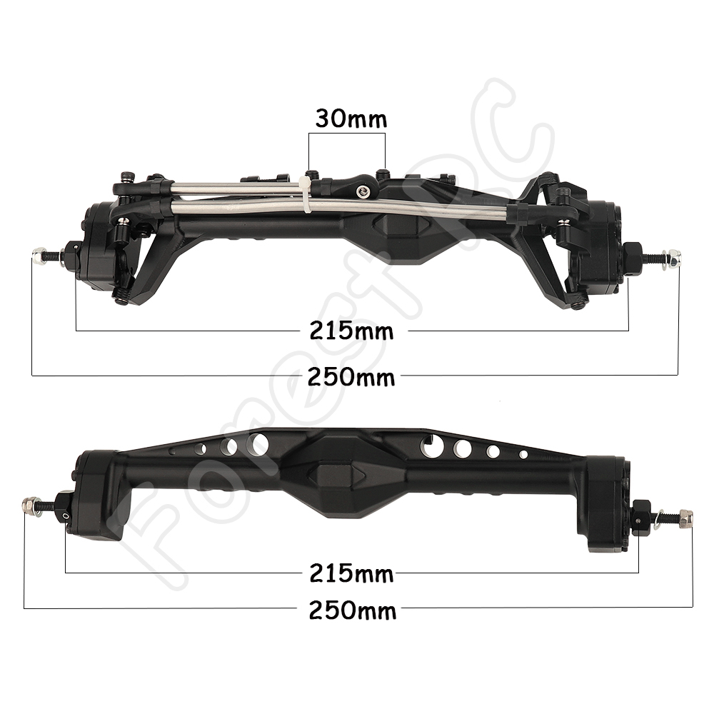 Jual New Full CNC Aluminum F9 Portal Front Rear Axle with Offset Front ...