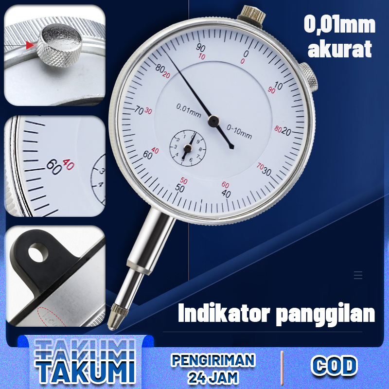 Jual Takumi Dial Indicator Dial Gauge Dial Jarum Alat Ukur Goyangan